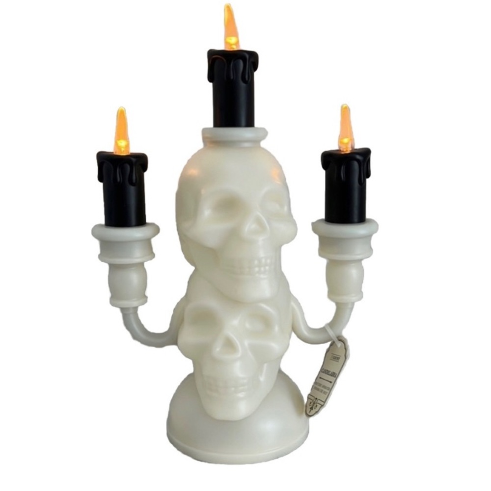 A candelabra battery operated light.